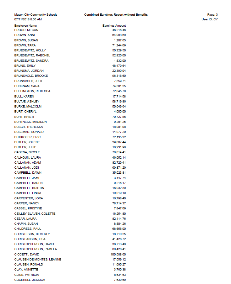 Mason City salaries